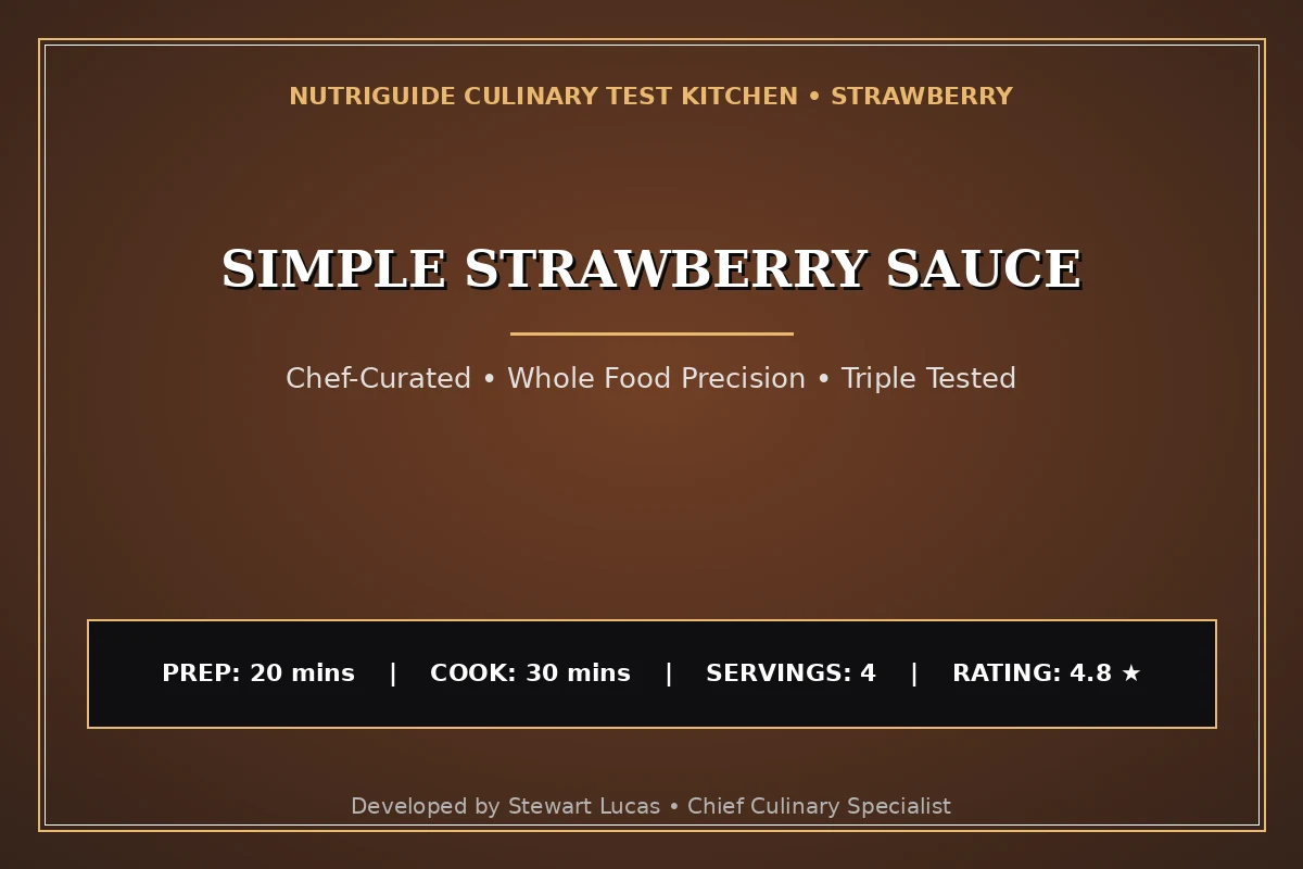 Simple Strawberry Sauce