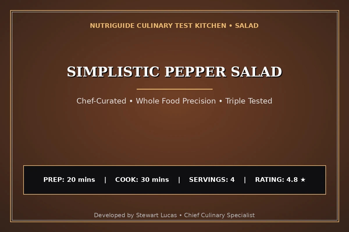 Simplistic Pepper Salad