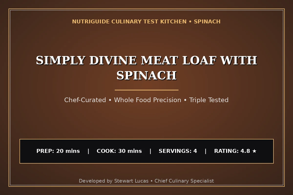 Simply Divine Meat Loaf With Spinach