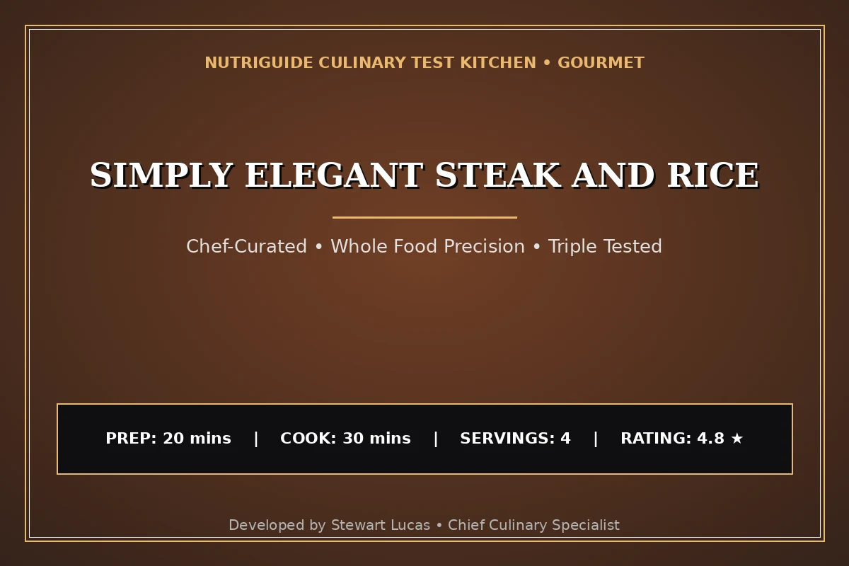 Simply Elegant Steak And Rice