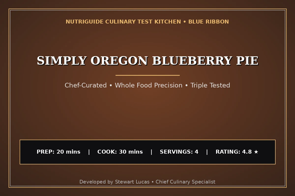Simply Oregon Blueberry Pie