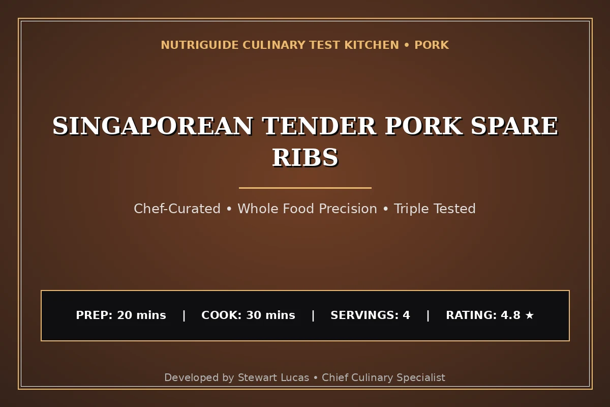 Singaporean Tender Pork Spare Ribs