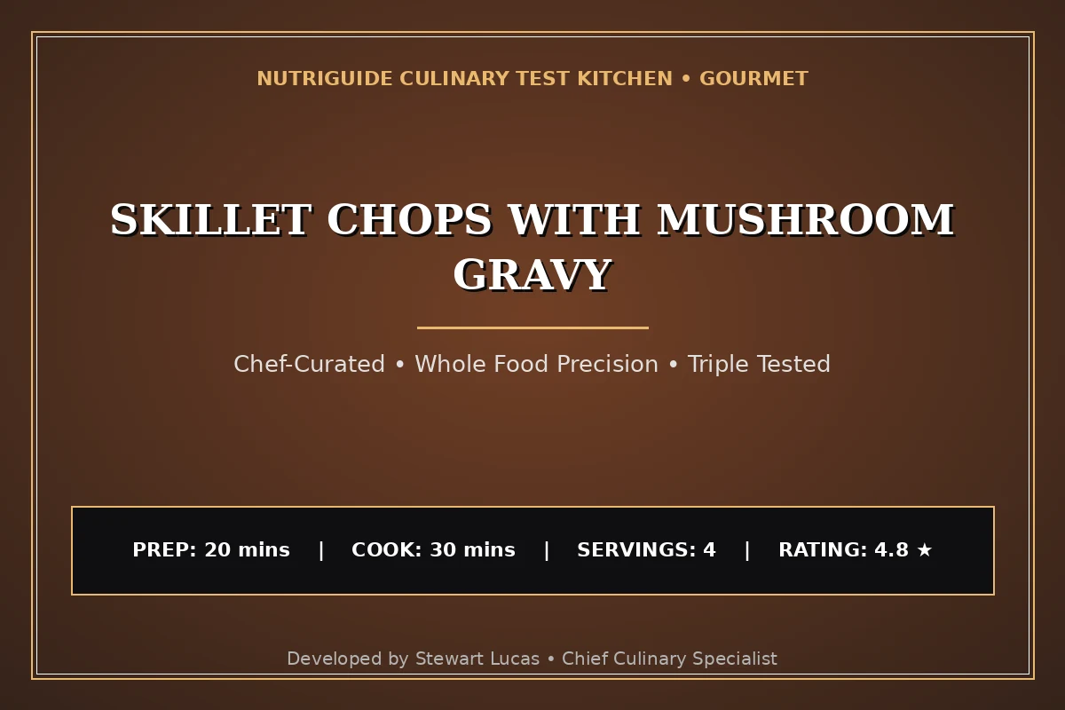 Skillet Chops With Mushroom Gravy