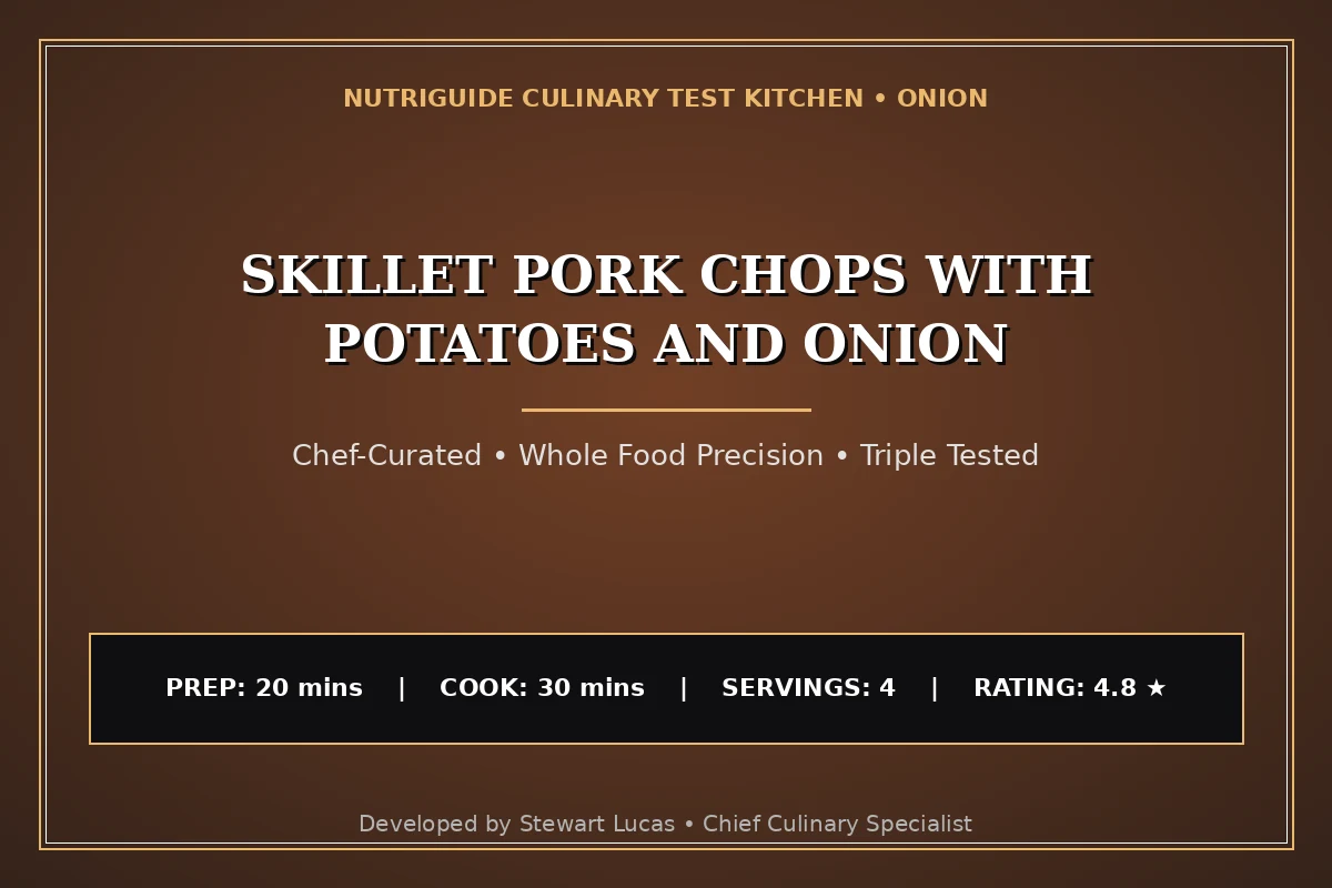 Skillet Pork Chops With Potatoes And Onion