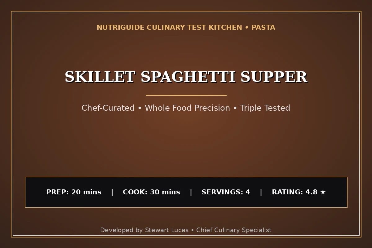 Skillet Spaghetti Supper