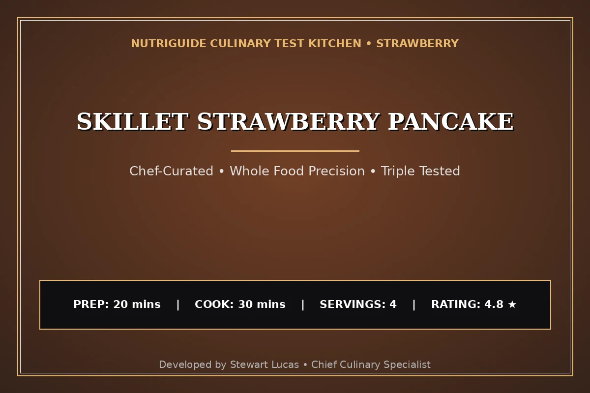 Skillet Strawberry Pancake