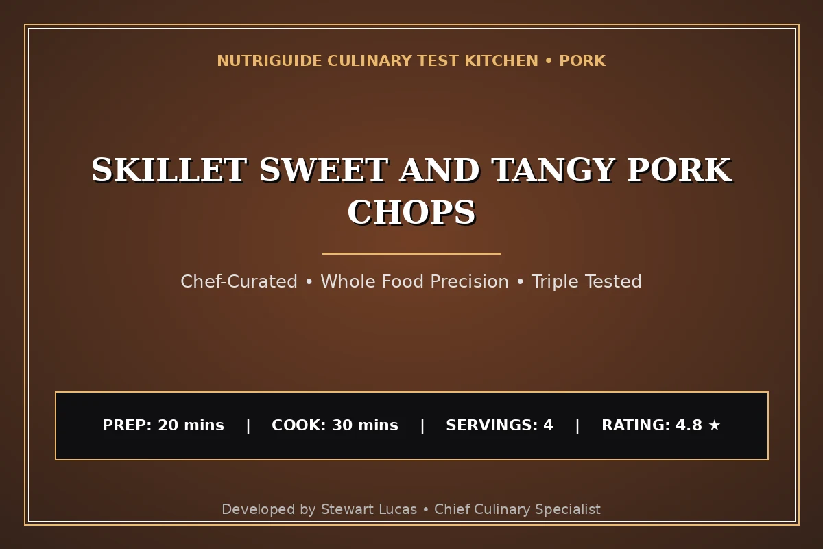 Skillet Sweet And Tangy Pork Chops