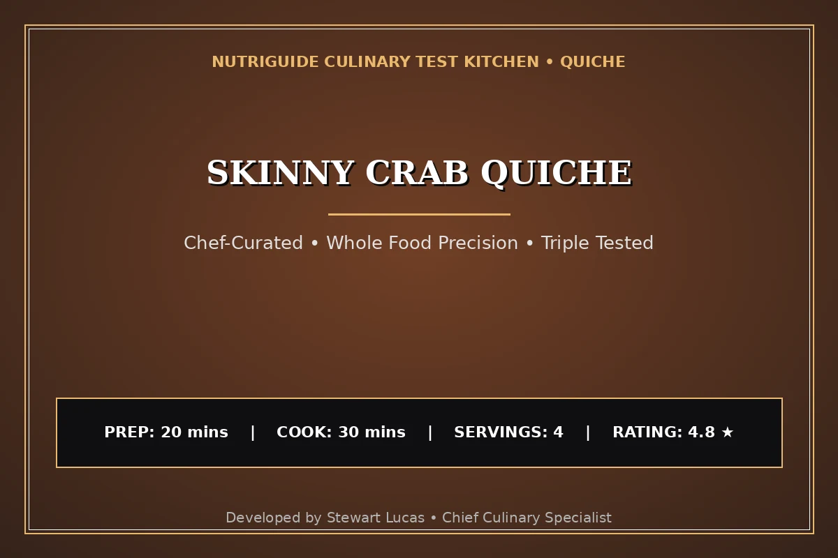 Skinny Crab Quiche