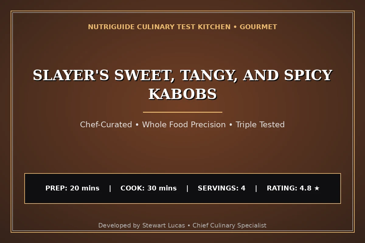 Slayer'S Sweet, Tangy, And Spicy Kabobs