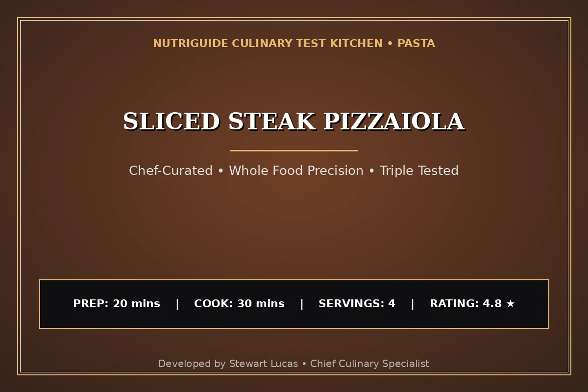 Sliced Steak Pizzaiola