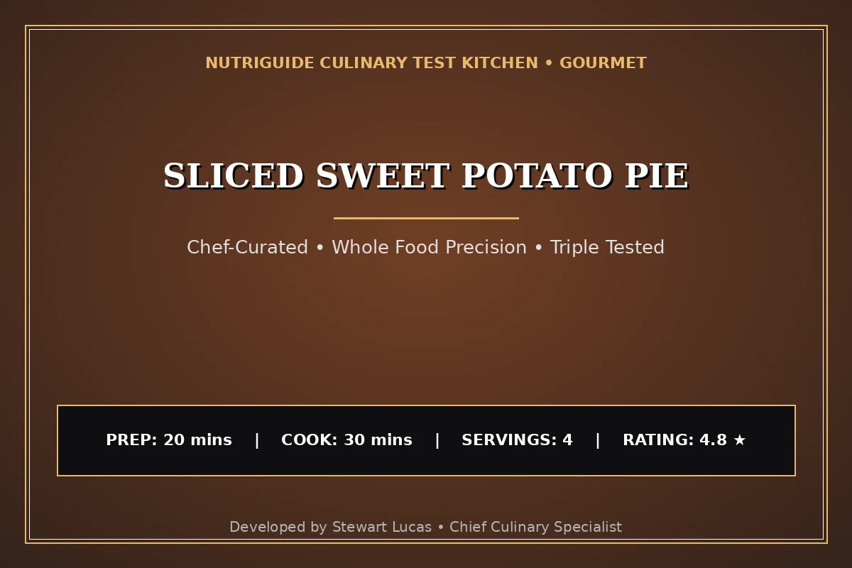 Sliced Sweet Potato Pie