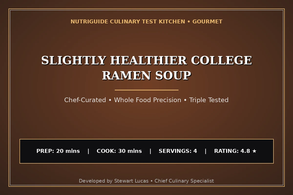 Slightly Healthier College Ramen Soup