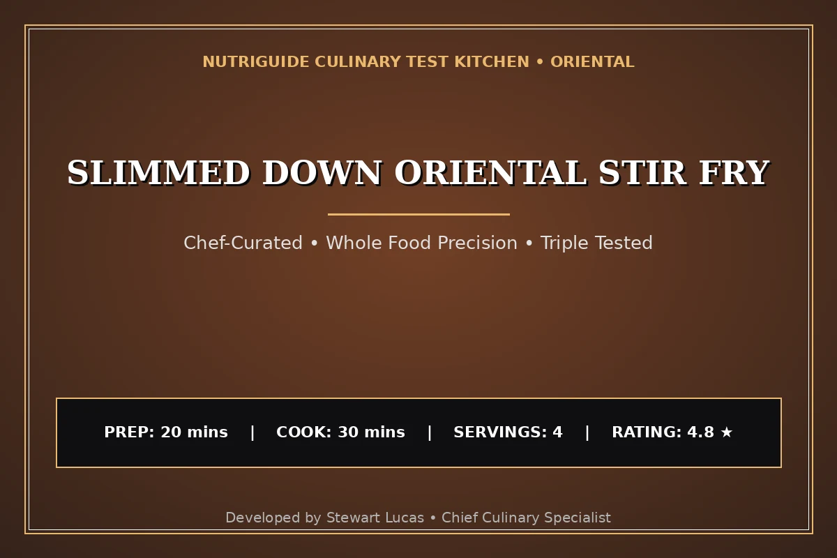 Slimmed Down Oriental Stir Fry
