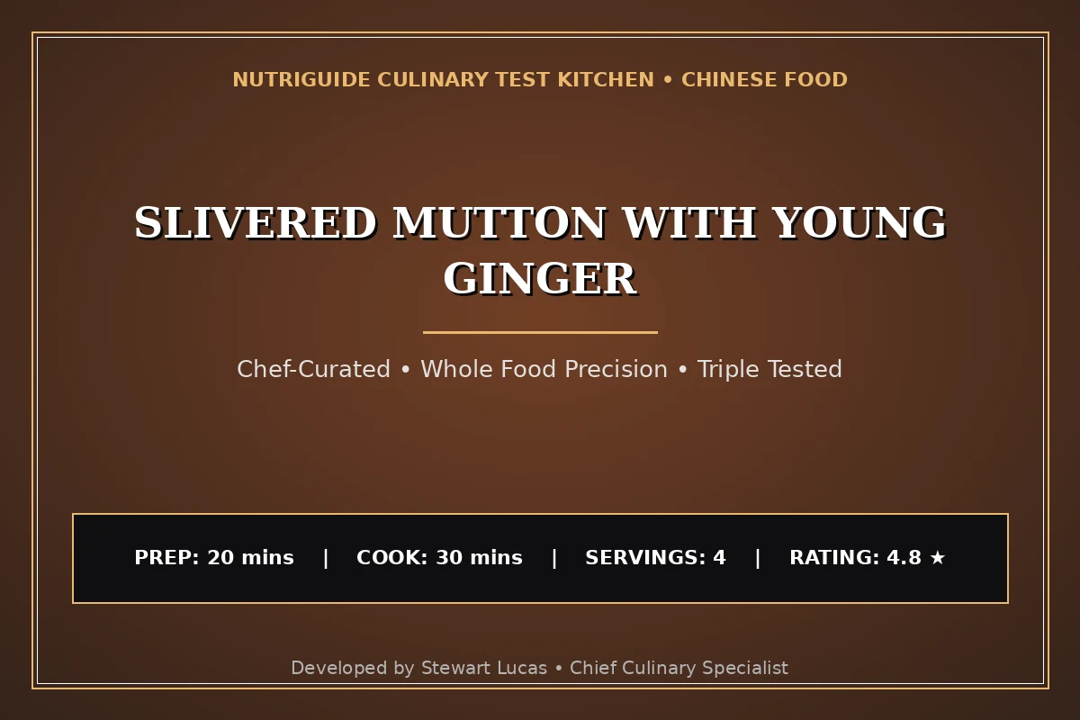 Slivered Mutton With Young Ginger