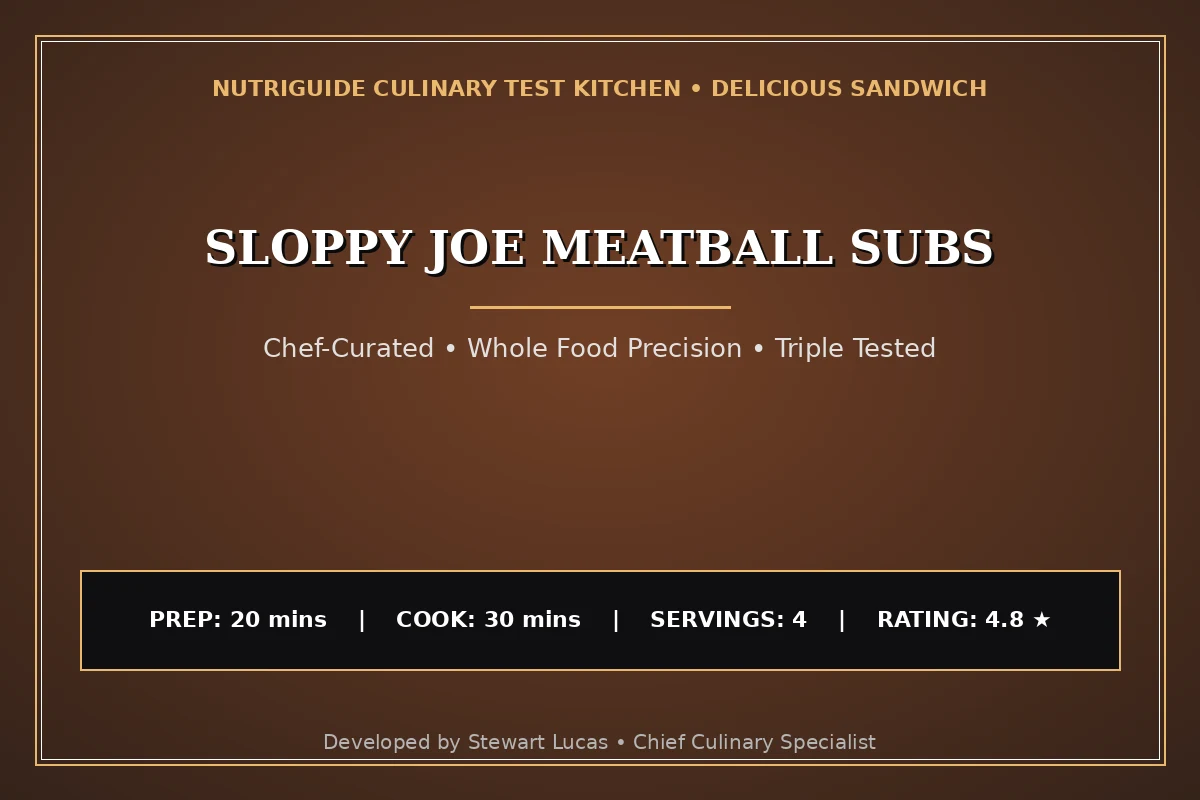 Sloppy Joe Meatball Subs