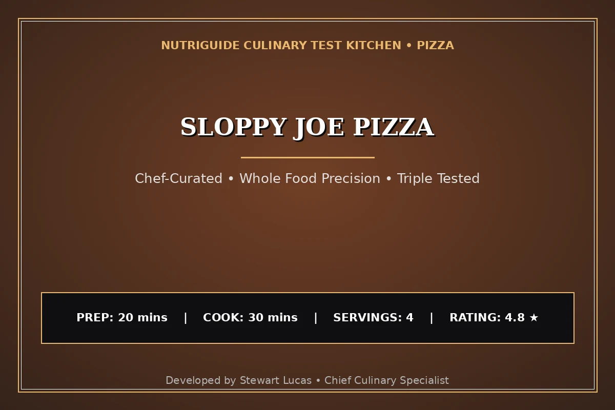 Sloppy Joe Pizza