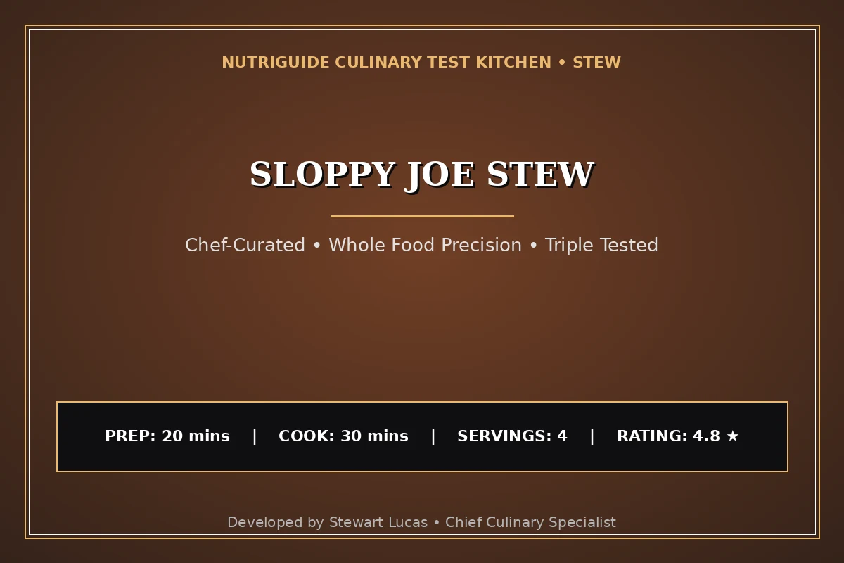 Sloppy Joe Stew