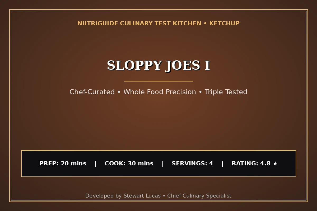 Sloppy Joes I