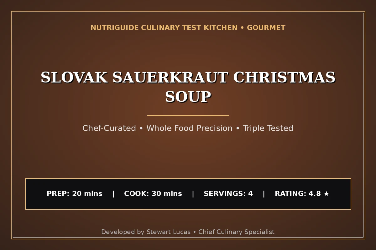 Slovak Sauerkraut Christmas Soup