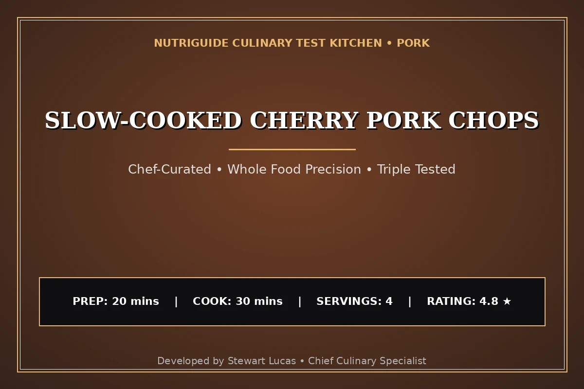 Slow-Cooked Cherry Pork Chops