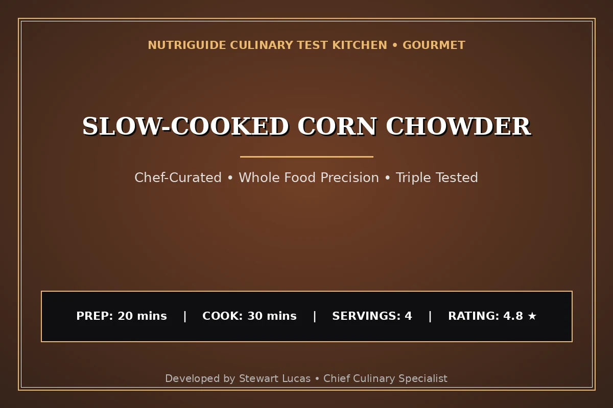Slow-Cooked Corn Chowder