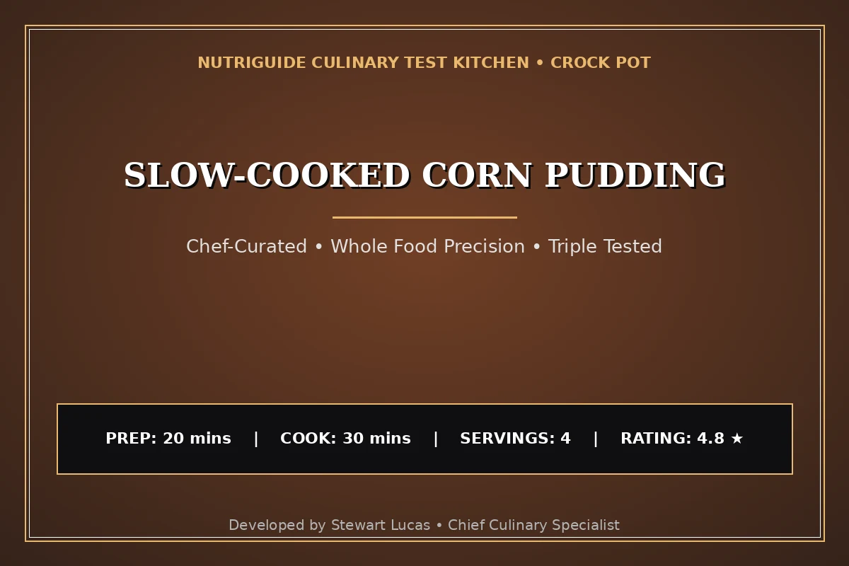 Slow-Cooked Corn Pudding