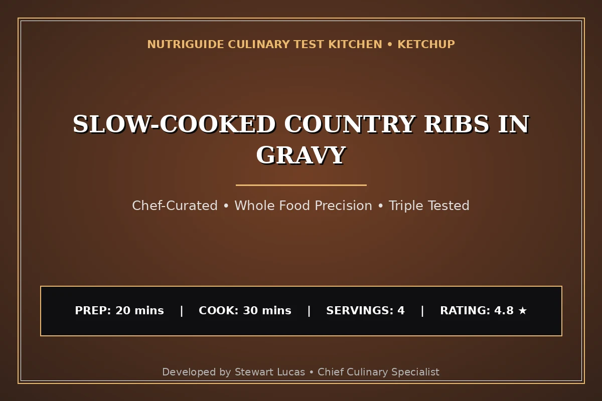 Slow-Cooked Country Ribs In Gravy