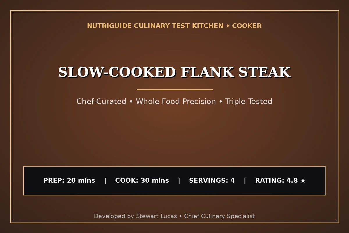 Slow-Cooked Flank Steak