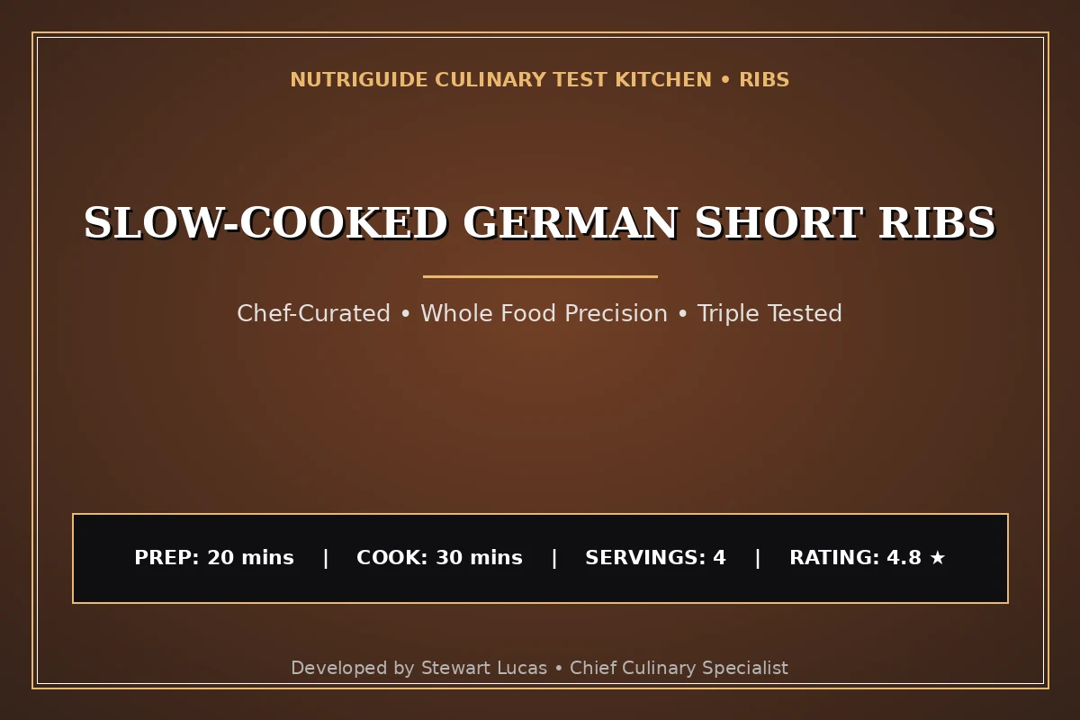 Slow-Cooked German Short Ribs