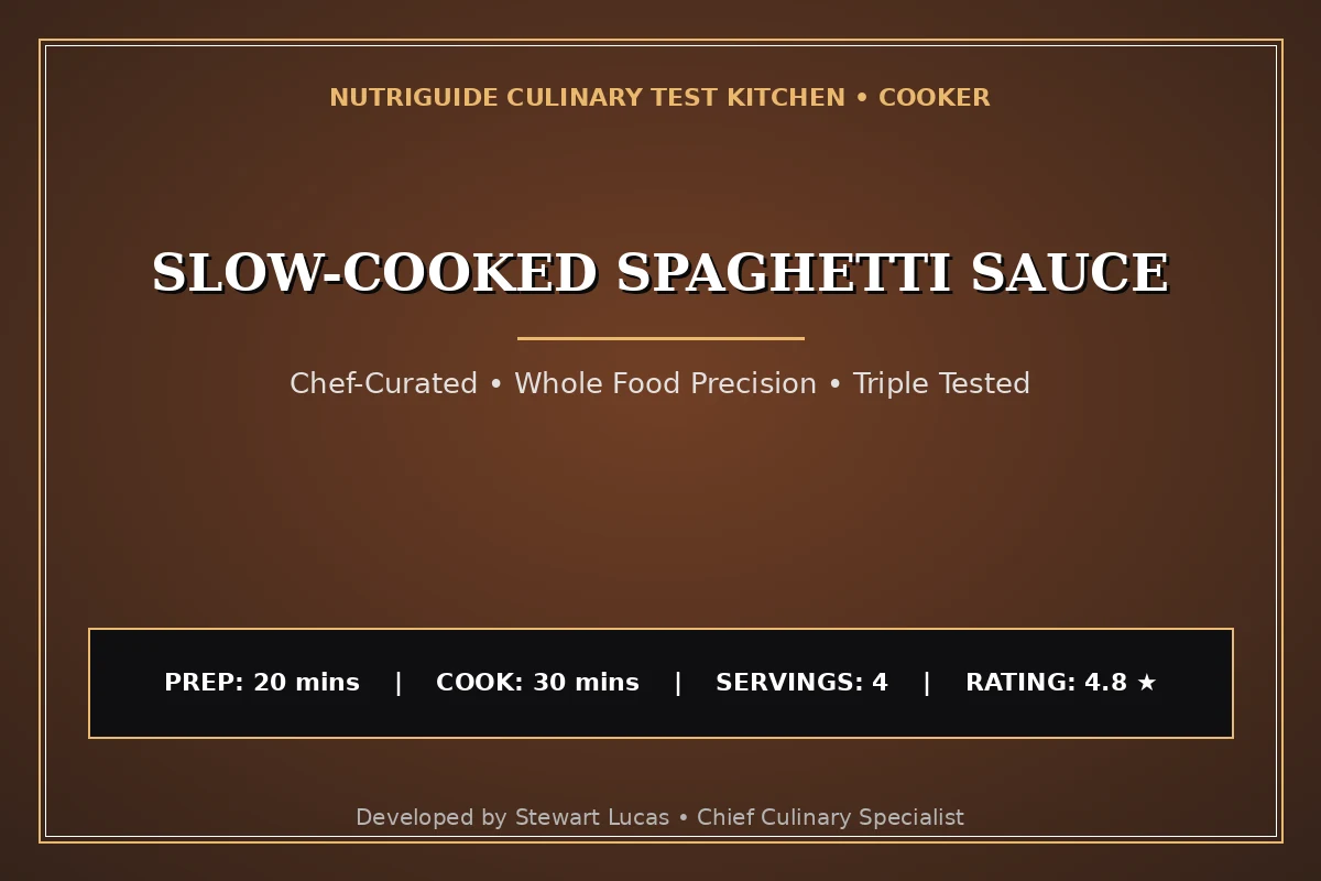 Slow-Cooked Spaghetti Sauce