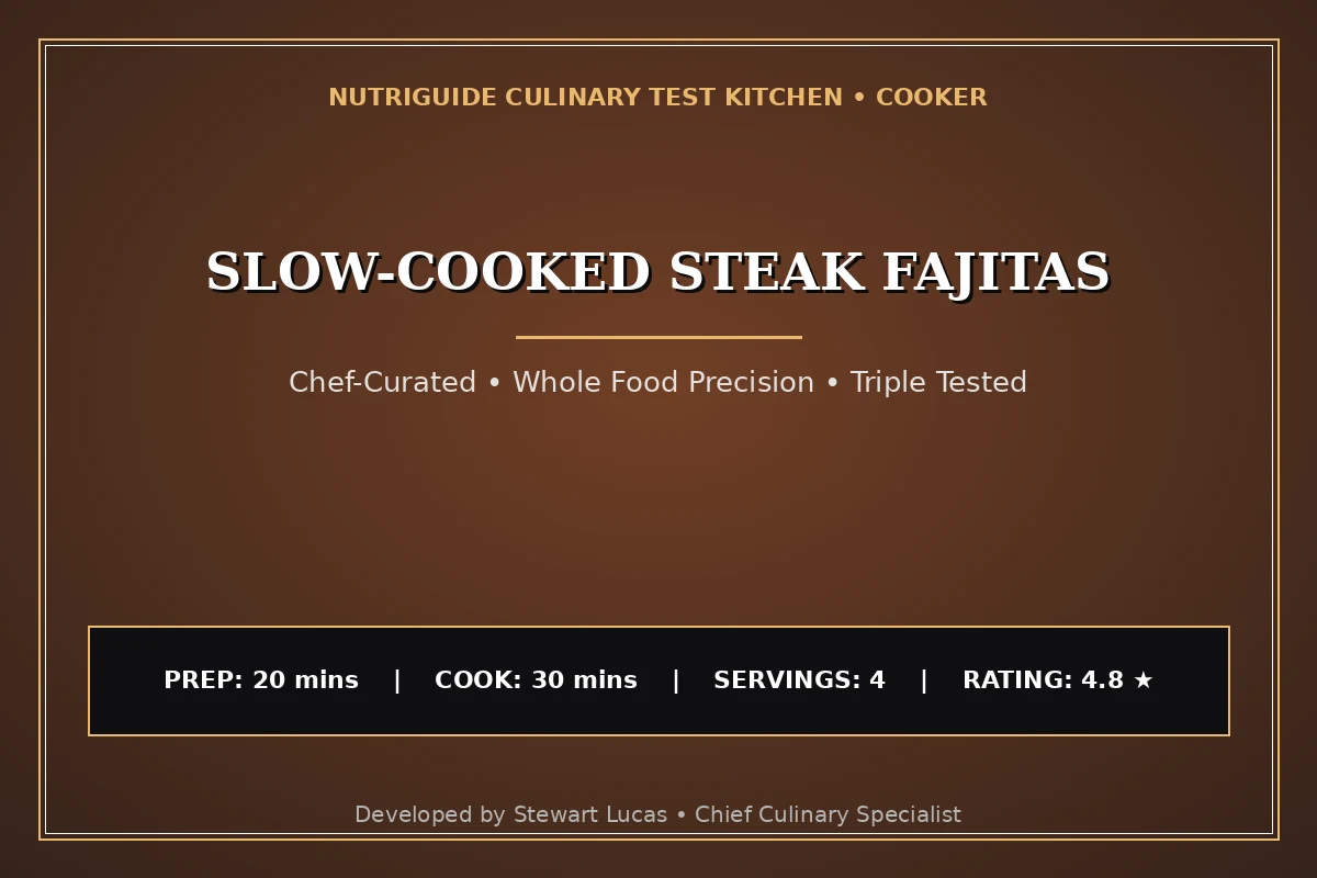 Slow-Cooked Steak Fajitas