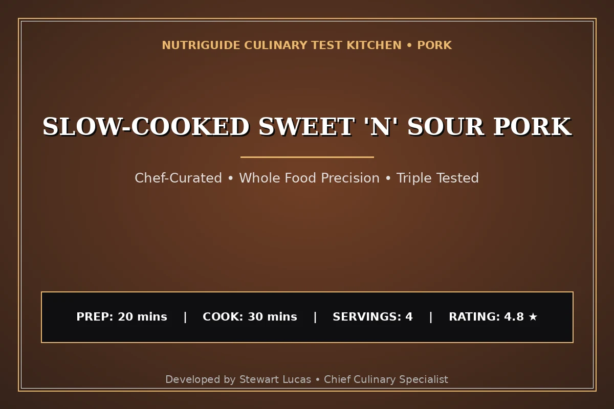 Slow-Cooked Sweet 'N' Sour Pork