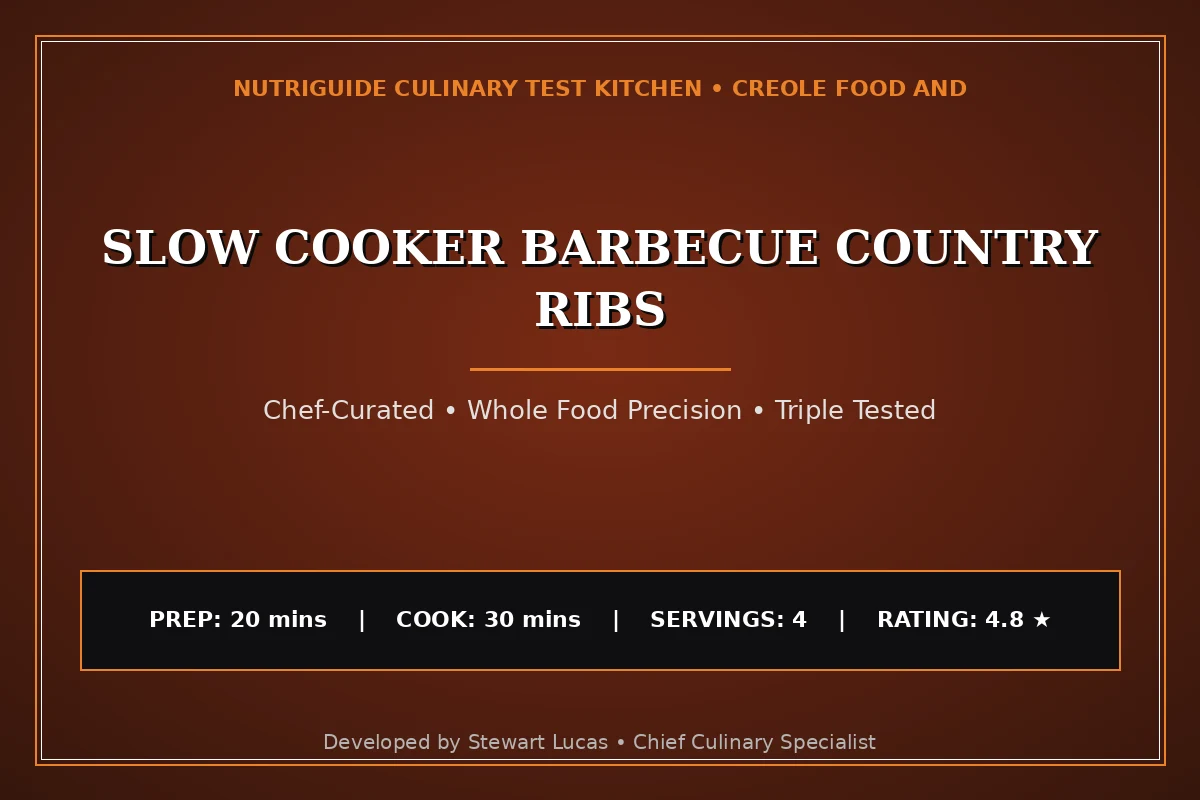Slow Cooker Barbecue Country Ribs