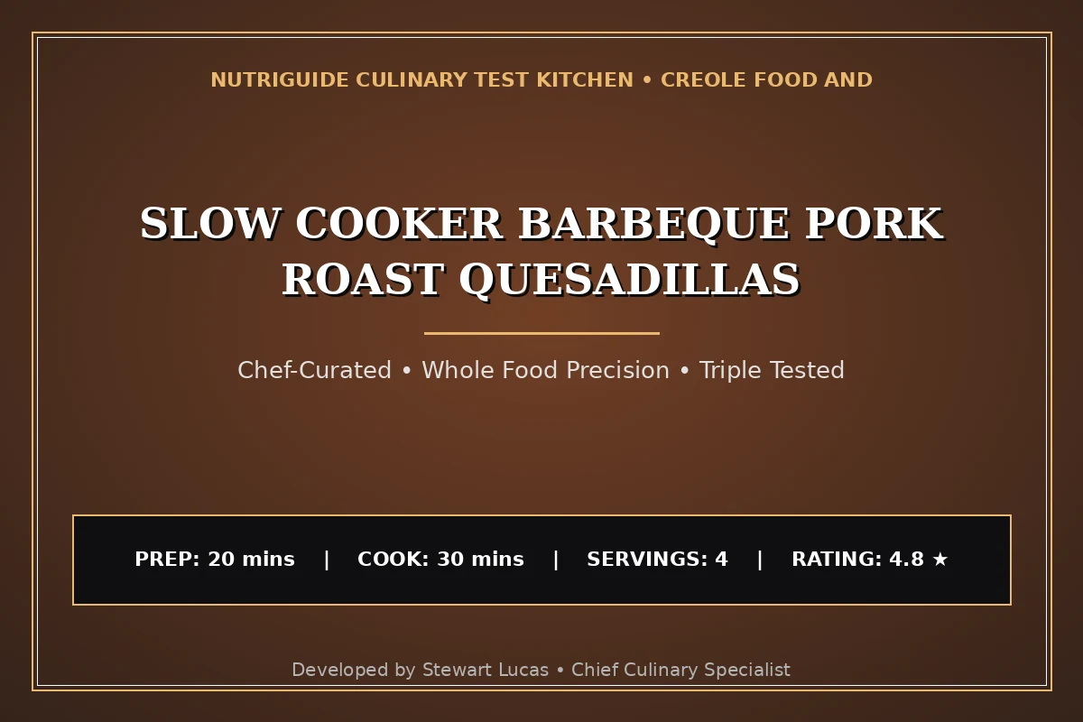 Slow Cooker Barbeque Pork Roast Quesadillas