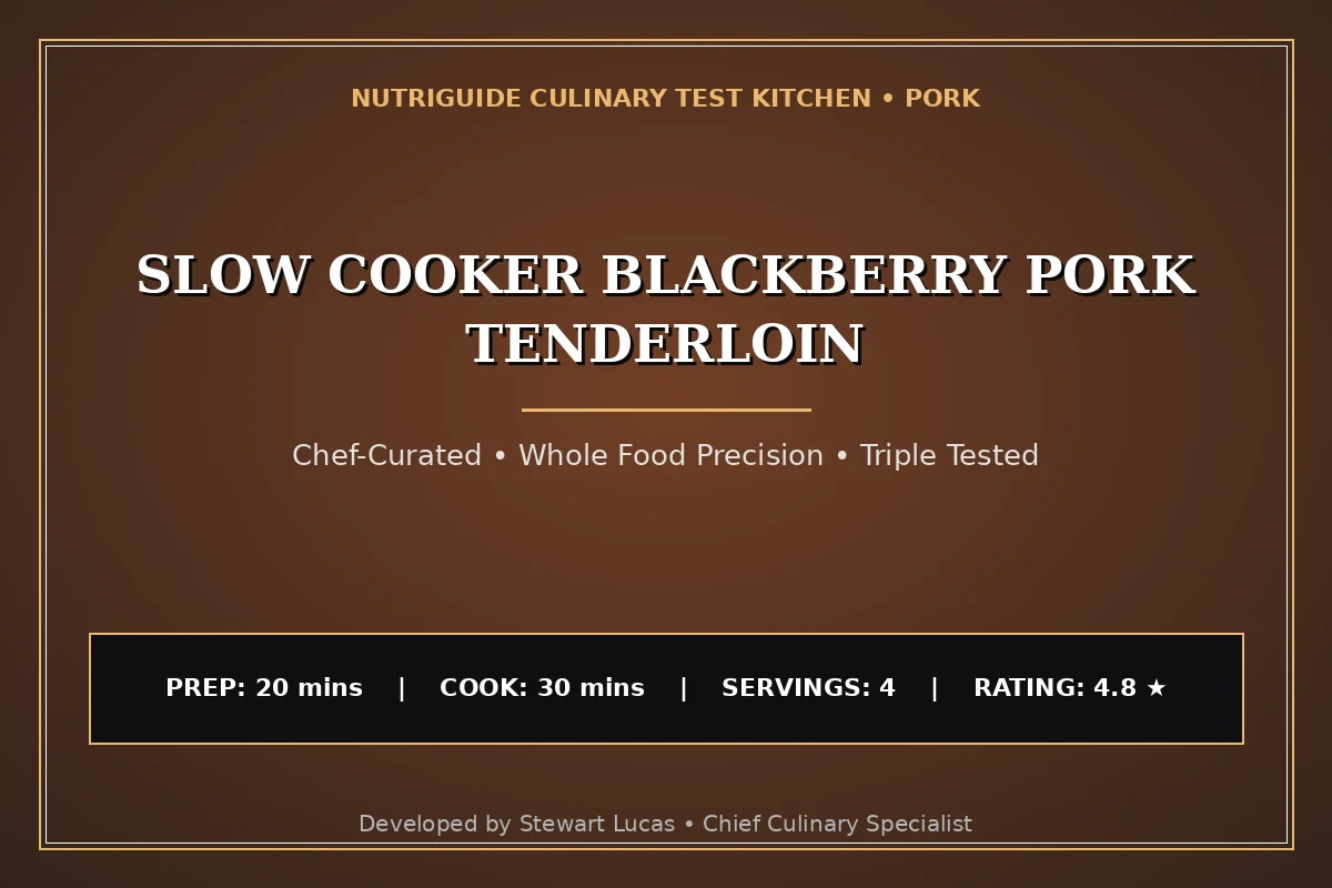 Slow Cooker Blackberry Pork Tenderloin