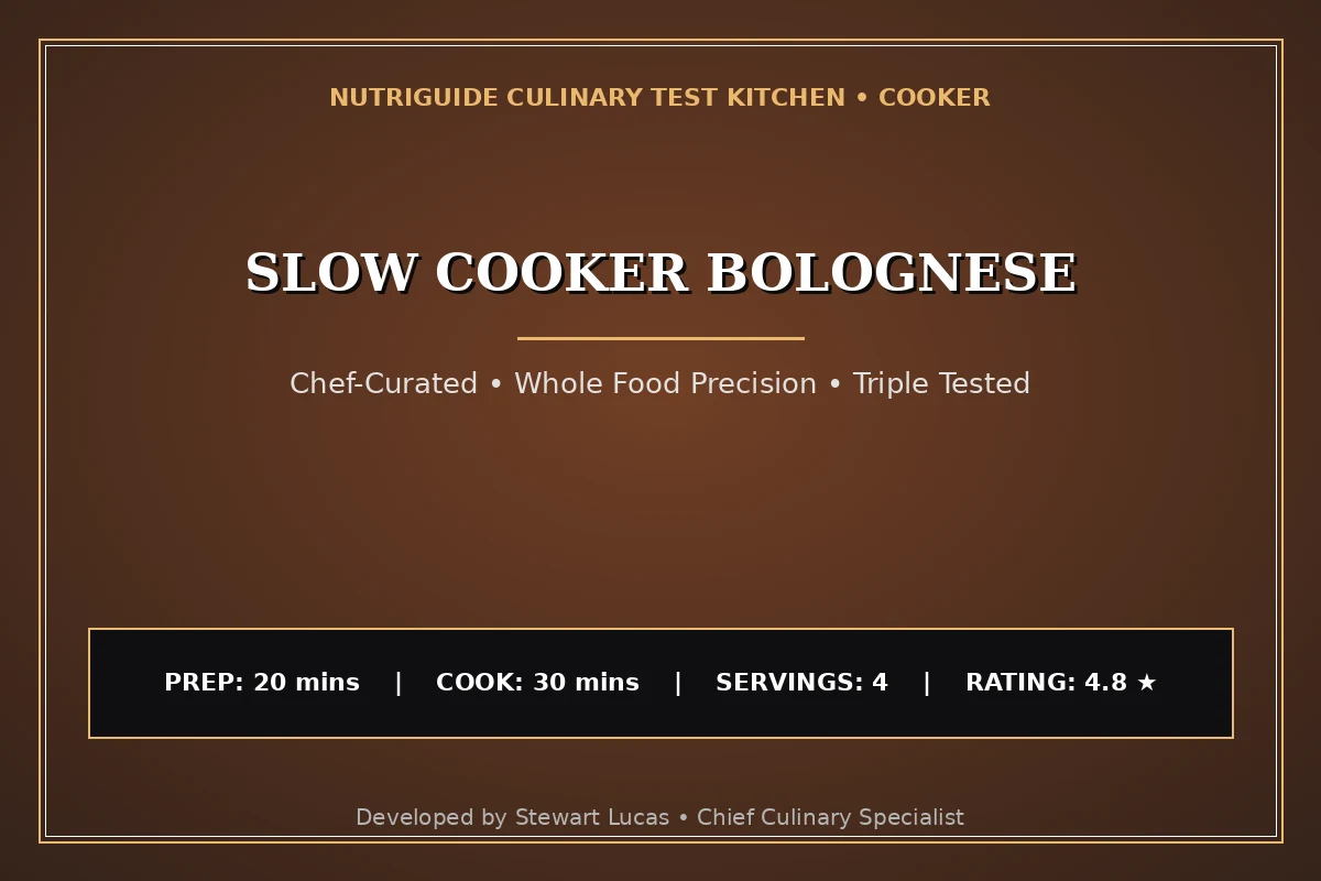 Slow Cooker Bolognese
