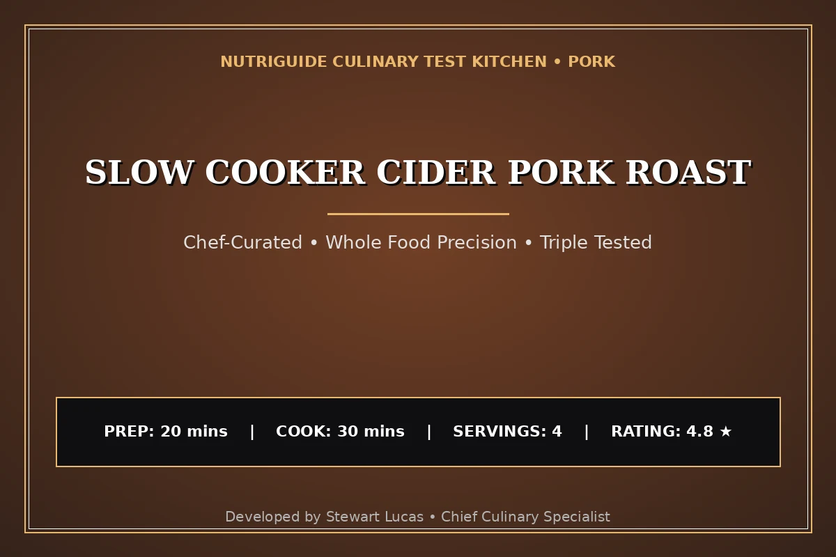 Slow Cooker Cider Pork Roast