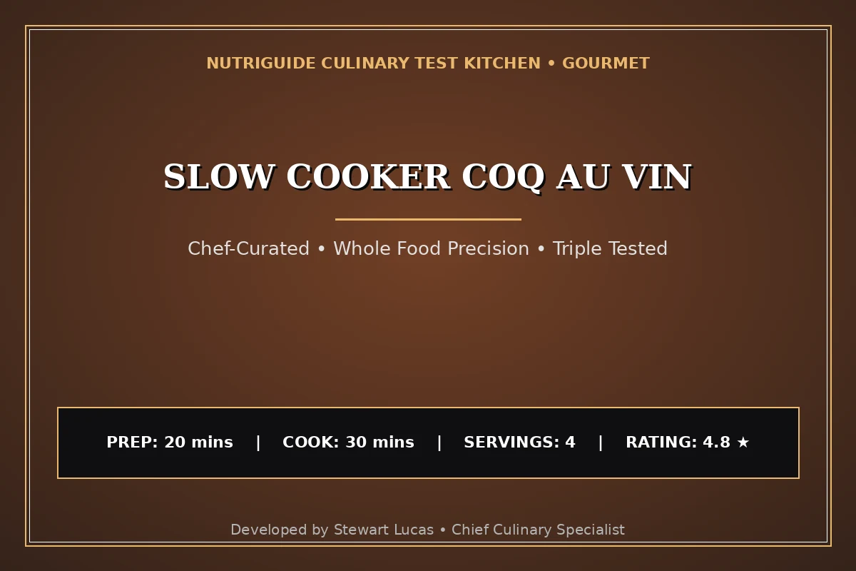 Slow Cooker Coq Au Vin