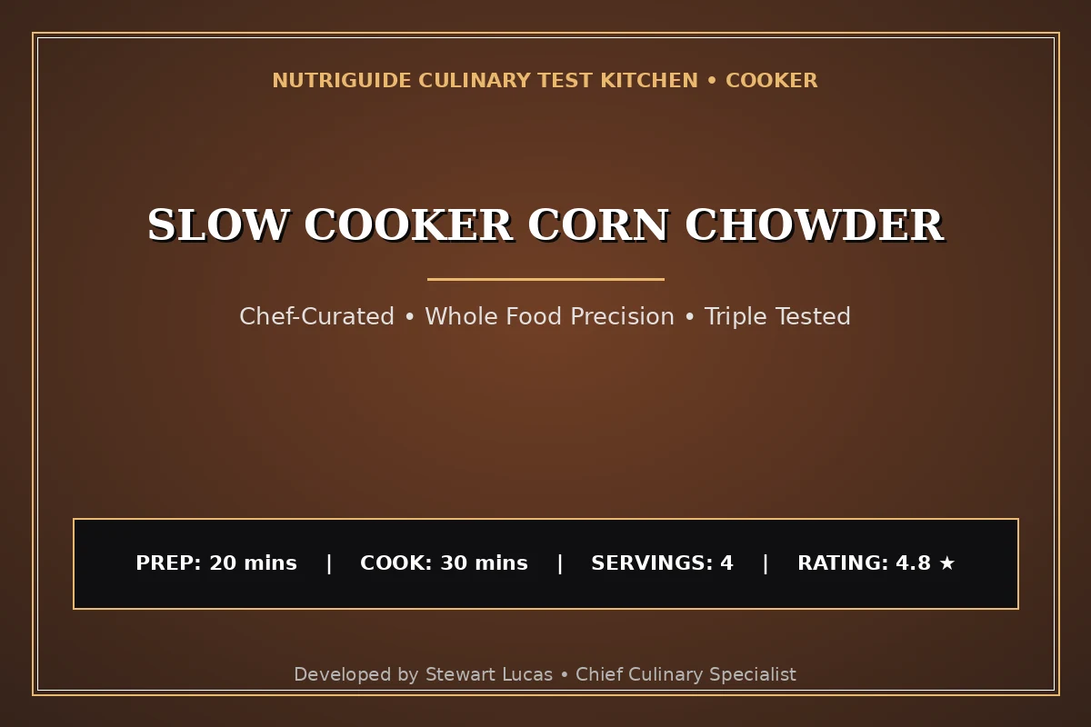 Slow Cooker Corn Chowder
