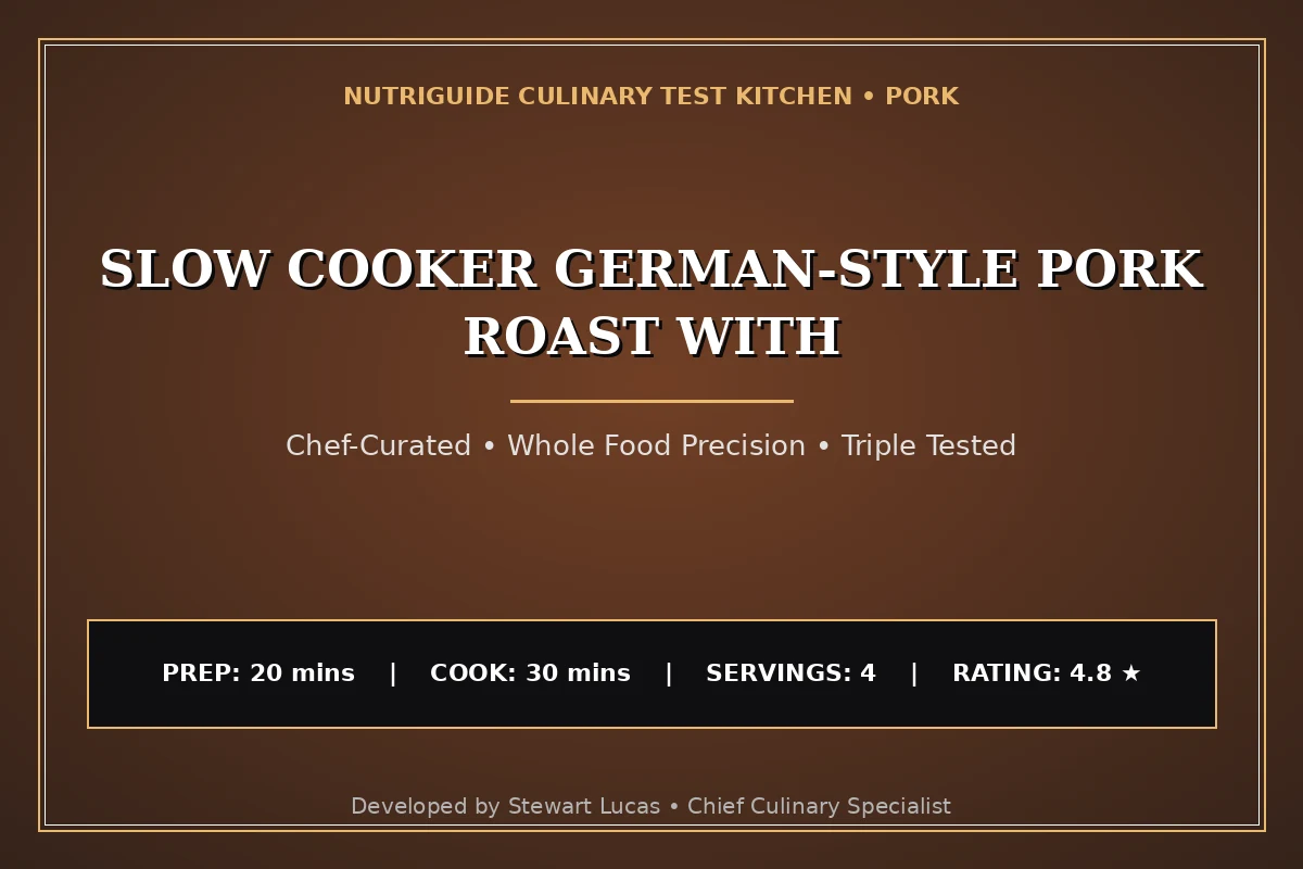 Slow Cooker German-Style Pork Roast With