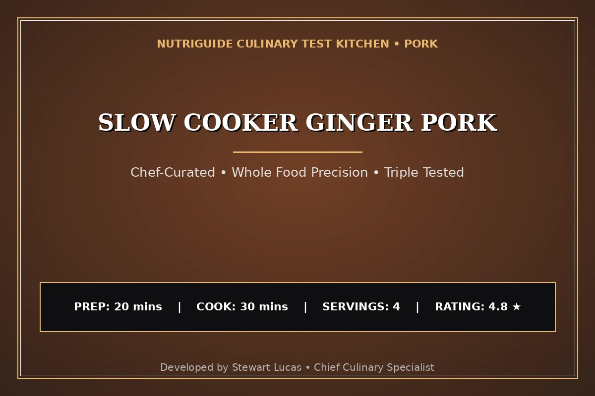 Slow Cooker Ginger Pork