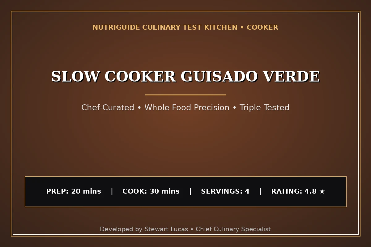 Slow Cooker Guisado Verde