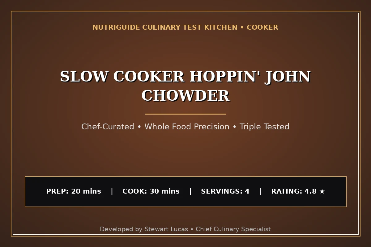 Slow Cooker Hoppin' John Chowder