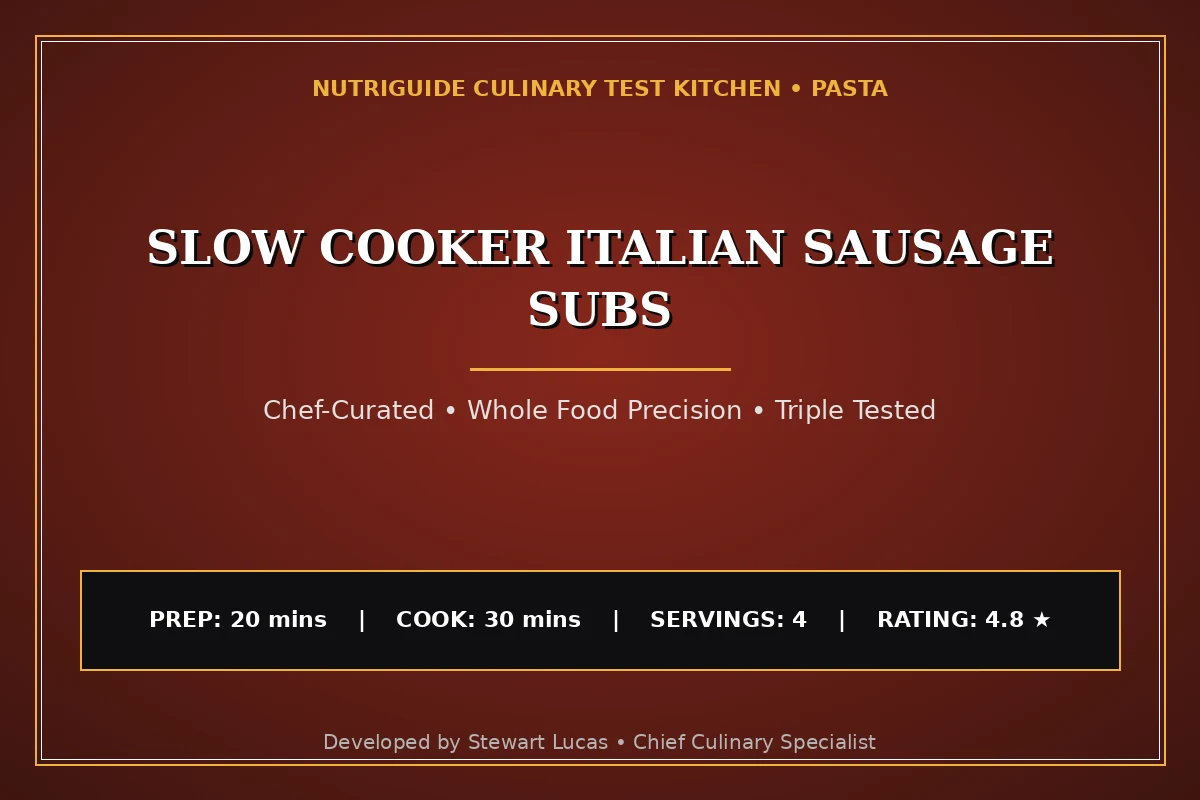 Slow Cooker Italian Sausage Subs