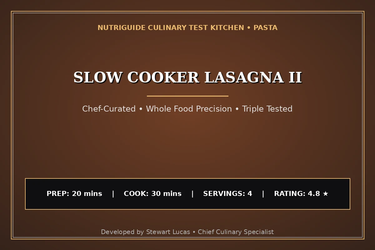 Slow Cooker Lasagna Ii