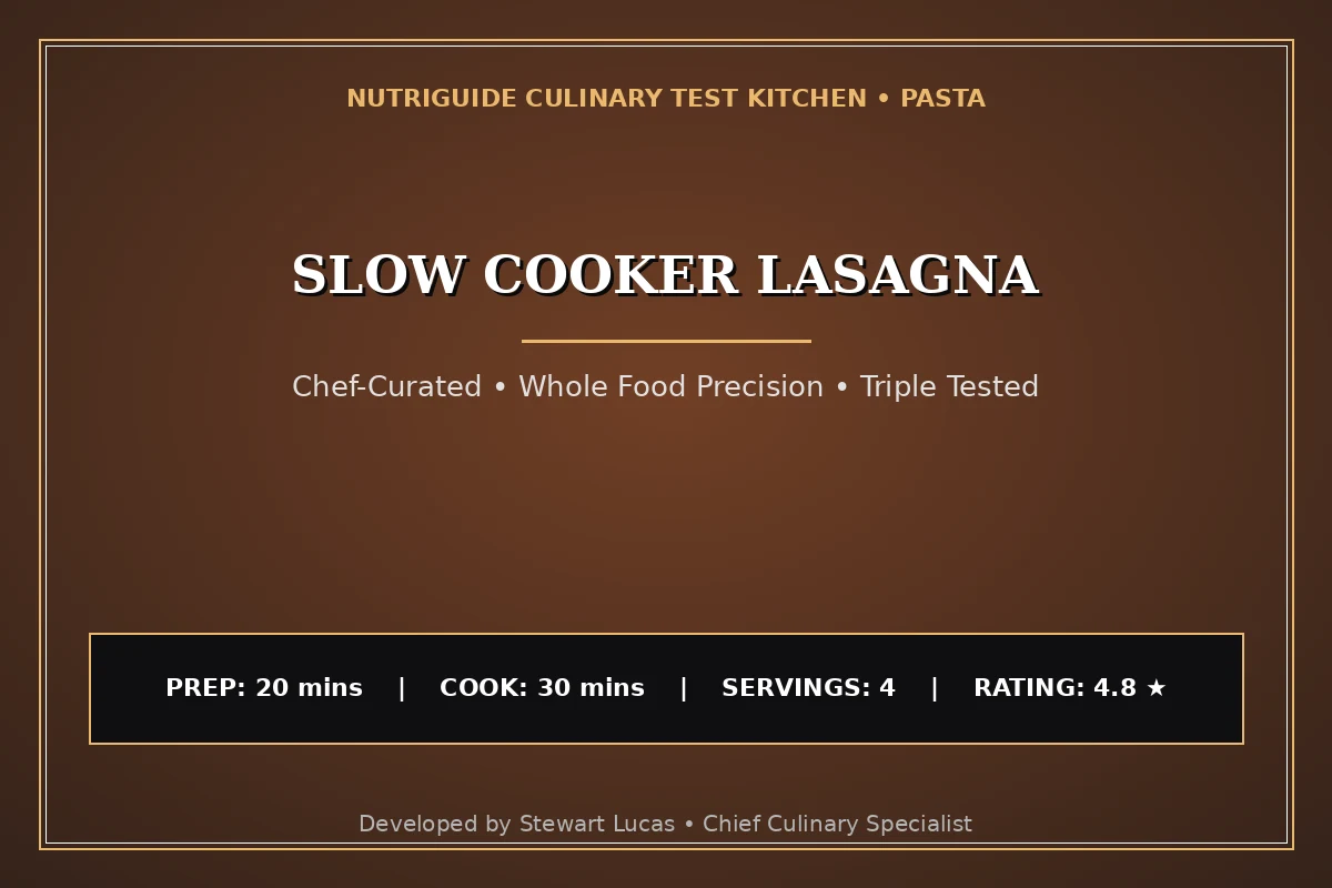 Slow Cooker Lasagna