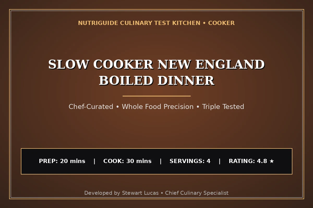 Slow Cooker New England Boiled Dinner