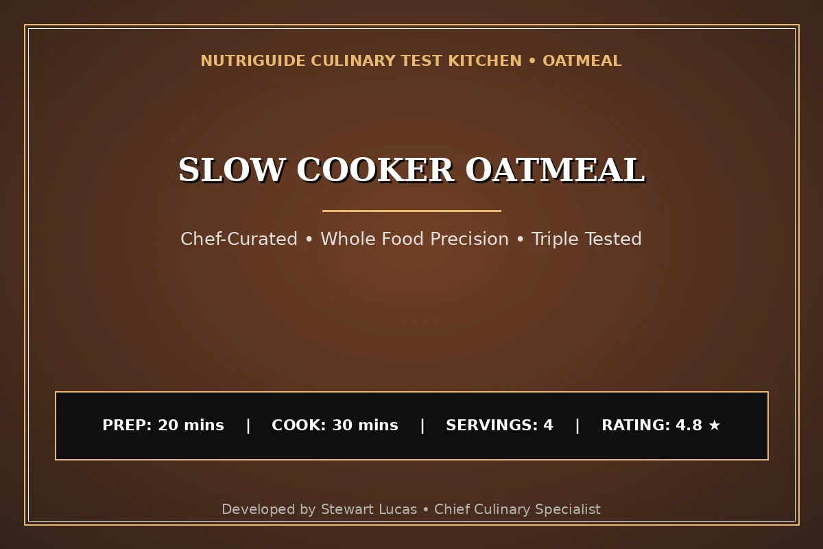 Slow Cooker Oatmeal