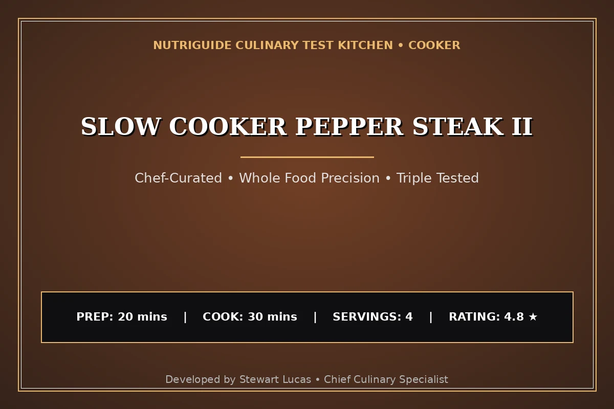 Slow Cooker Pepper Steak Ii