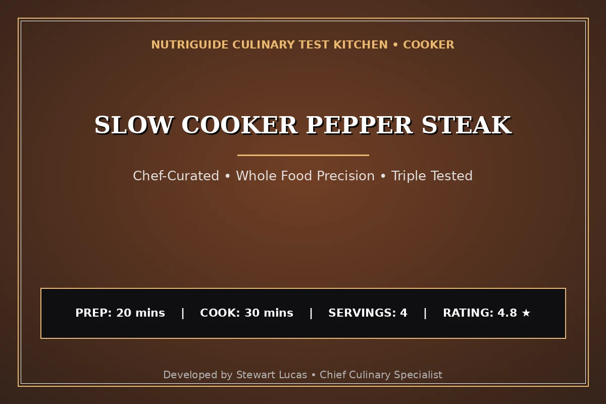 Slow Cooker Pepper Steak